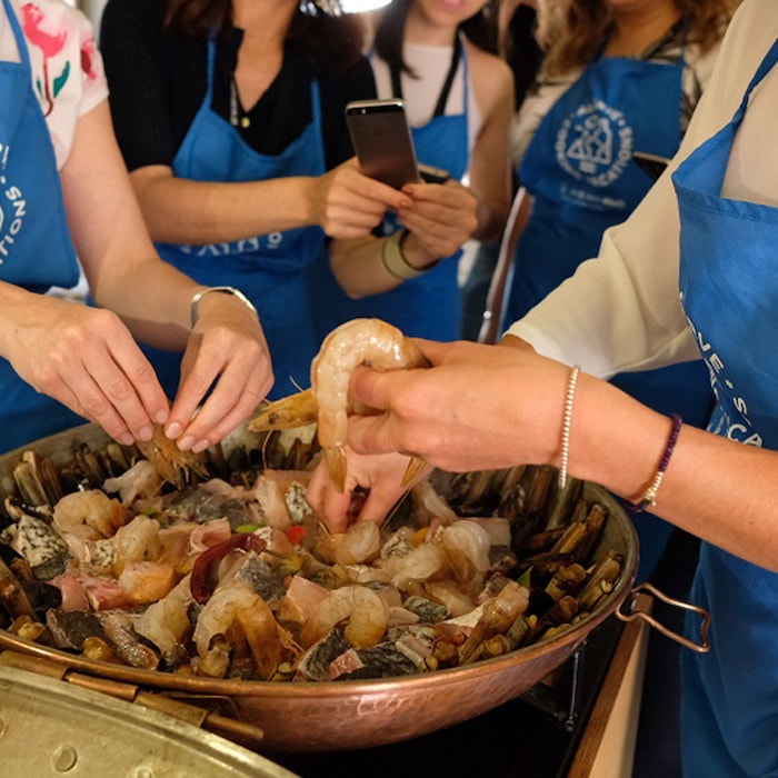 Aula de cozinha de cataplana