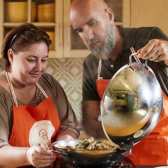 Aula de cozinha de cataplana