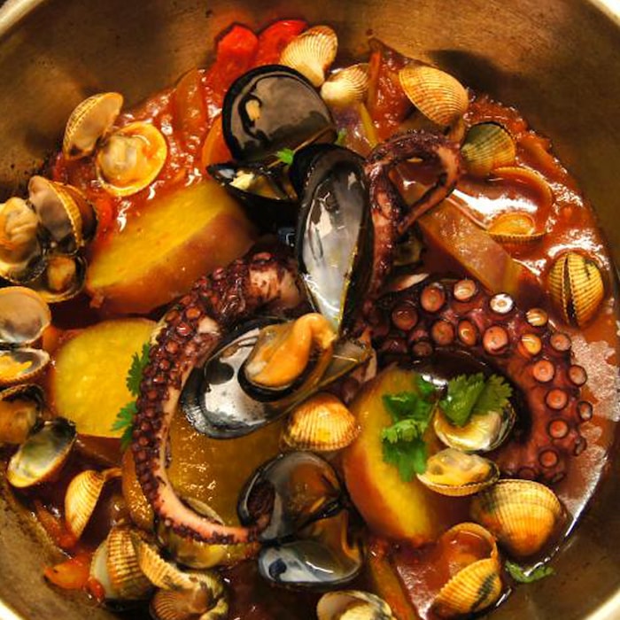 Aula de cozinha de cataplana