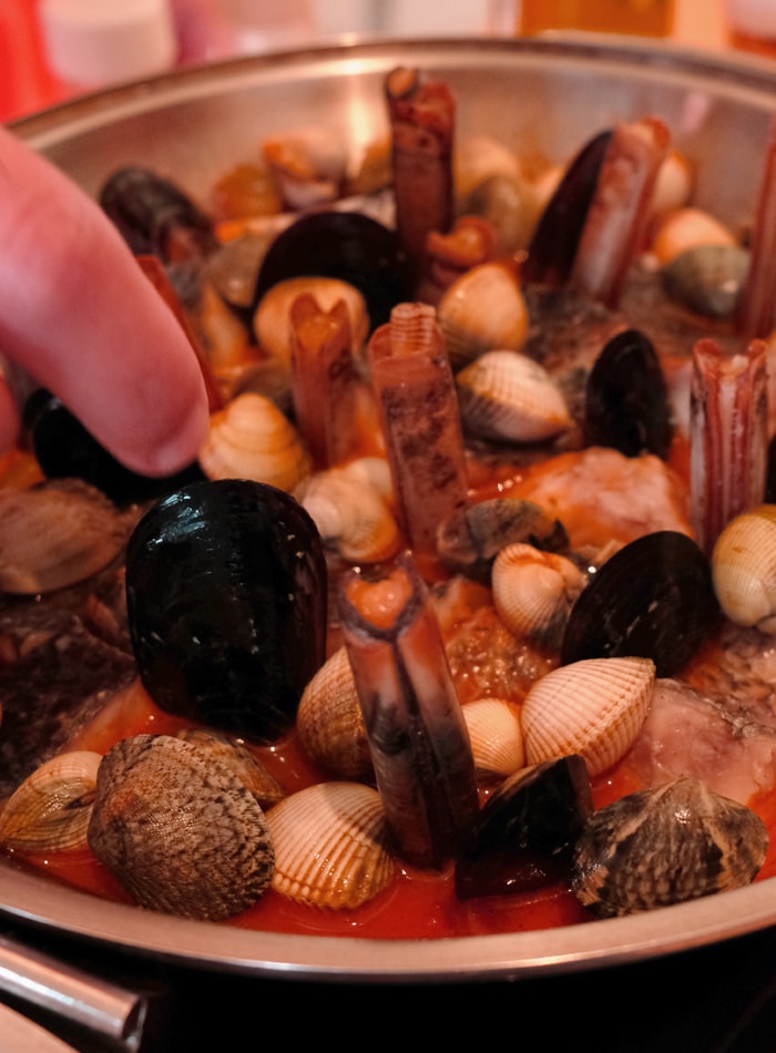 Aula de cozinha de cataplana