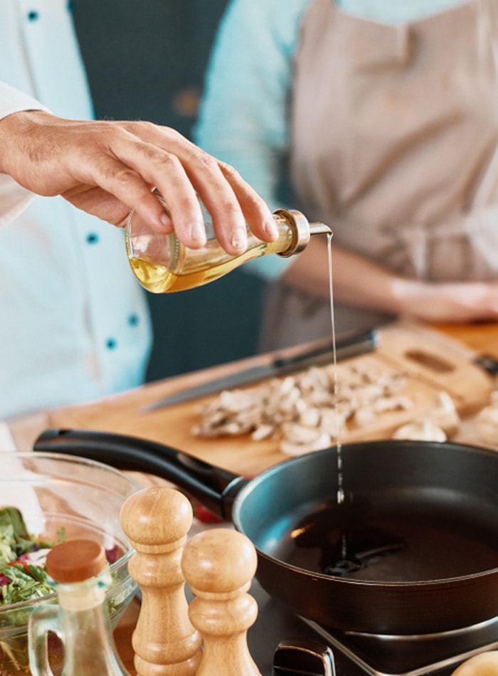 Aula de cozinha de ameijoas